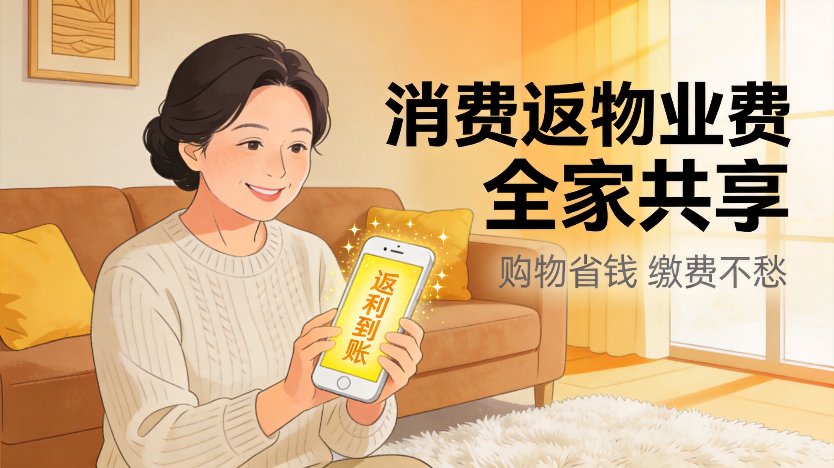 消费返物业费 全家共享