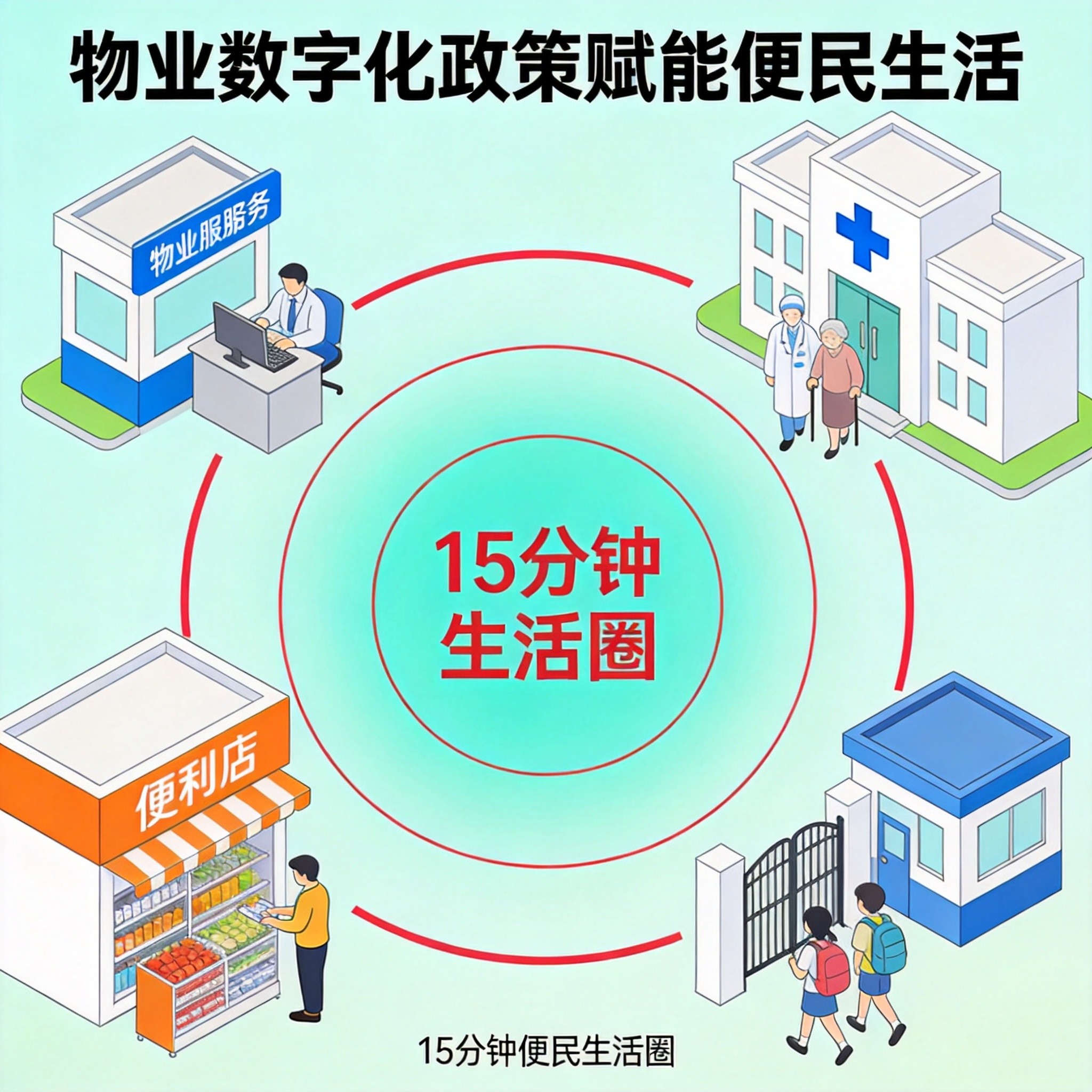 政策驱动+消费升级:物业数字化迎来"一刻钟便民生活圈"风口