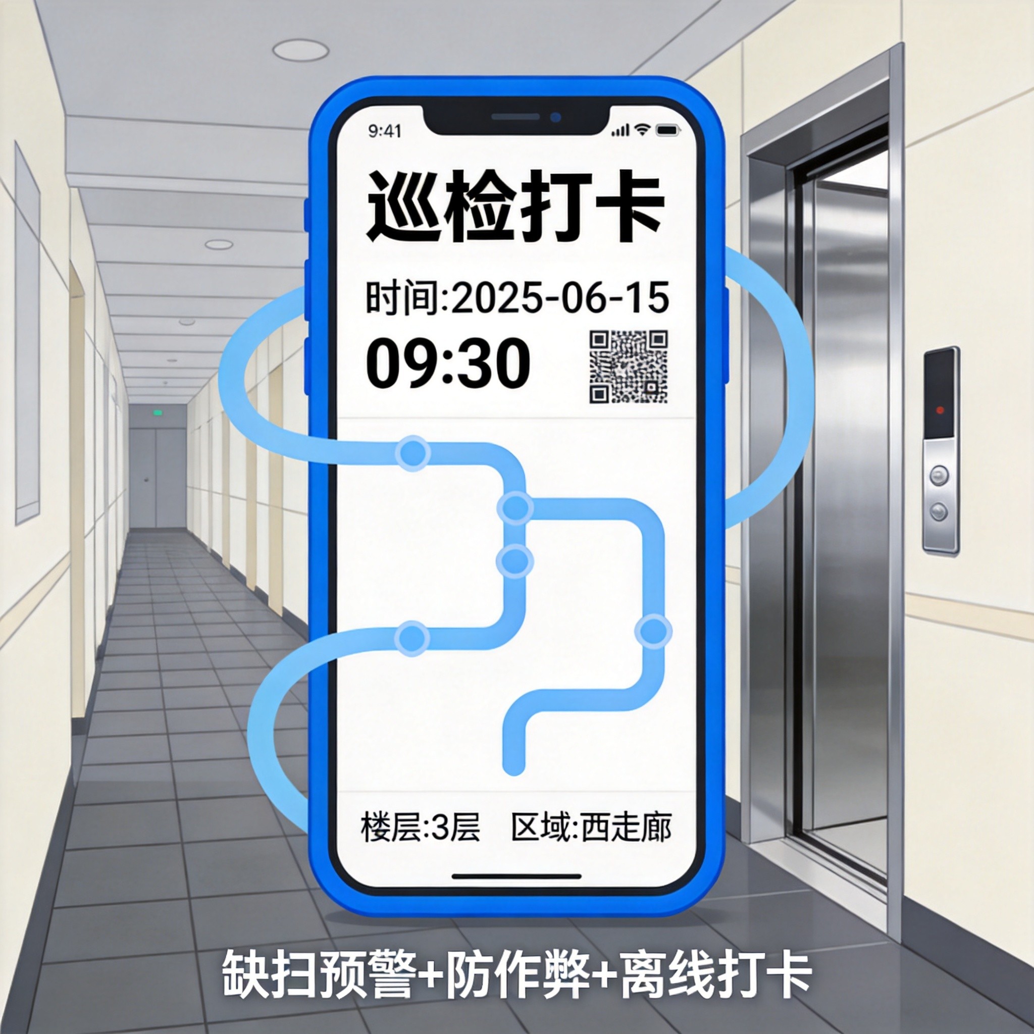 物业后台巡更保洁模块全面升级:缺扫预警+防作弊校验+离线打卡